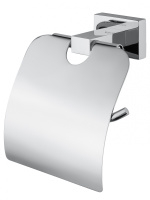 Держатель для туалетной бумаги с крышкой WONZON & WOGHAND FLAT, Хром (WW-9726) - Gidratop.ru изображение