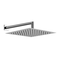 Gessi Emporio shower верхний душ для настенного крепления, поворотная, с защитой от известкового налёта, цвет: Mirror Steel - Gidratop.ru изображение