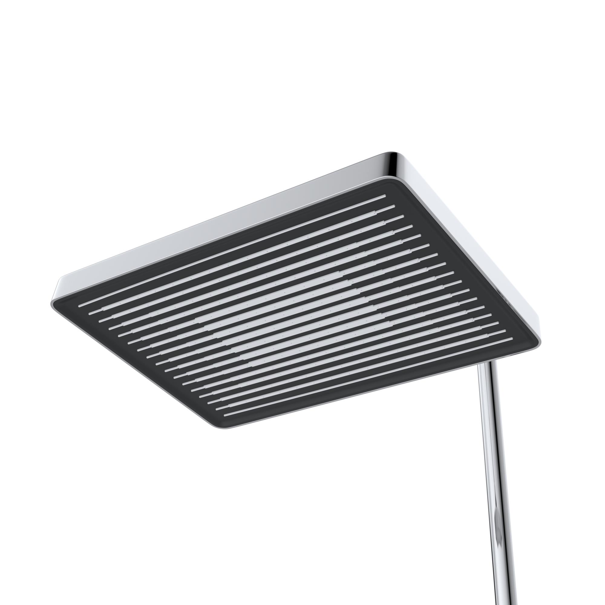 LINER-CVD-01 Душевая стойка со смесителем и изливом, исполнение хром - Gidratop.ru изображение