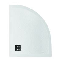 Душевой поддон из искусственного мрамора в комплекте с сифоном BelBagno UNO TRAY-MR-UNO-RH-120/90-550-35-W-L-NO - Gidratop.ru изображение