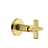 GESSI INCISO запорный кран для термостатического смесителя высокой производительности, резьба 3/4(внешняя часть), цвет: золото - Gidratop.ru изображение