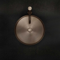 GESSI 316 раковина Oslash;400 мм., для установки на столешницу, без перелива, нержавеющая сталь, цвет Copper brushed pvd - Gidratop.ru изображение