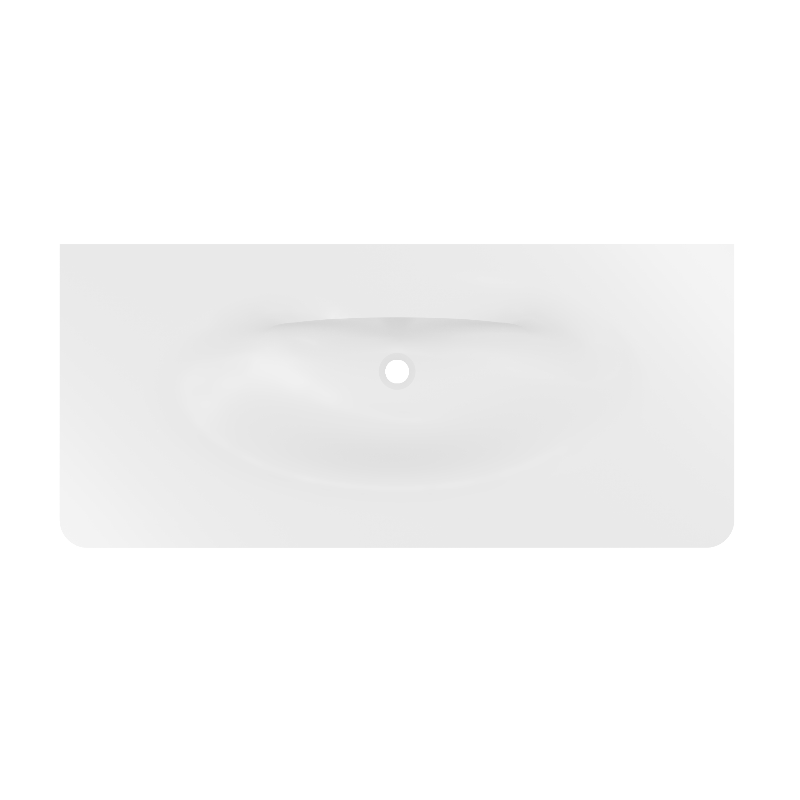 Раковина Caprise VCB-4CA120MWG, Corian, цвет белый матовый + серый матовый - Gidratop.ru изображение