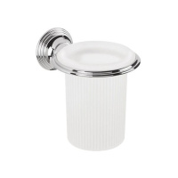 Colombo Hermitag Стакан подвесной, цвет: хром/матовое стекло - Gidratop.ru изображение