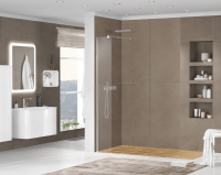 душевая перегородка CEZARES LIBERTA-L-1-25-GR-Cr - Gidratop.ru изображение