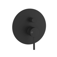 Gessi Emporio Via tortona внешние части для настенного смесителя с автоматическим переключателем ванна-душ, цвет: Black XL