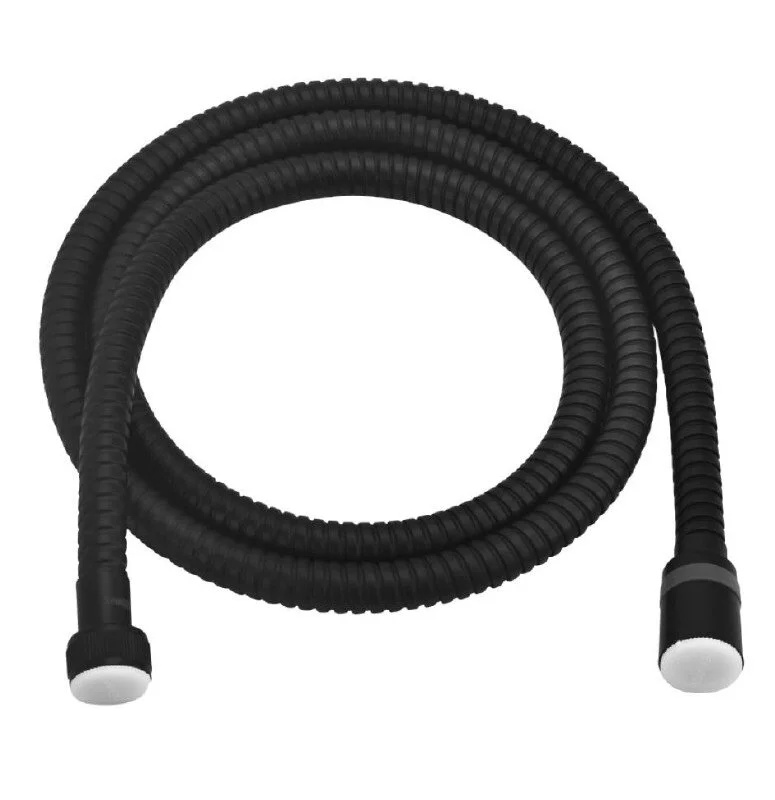 Душевой шланг Lemark LE8023S-Black 150 см, с функцией вращения лейки, сталь, черный - Gidratop.ru изображение