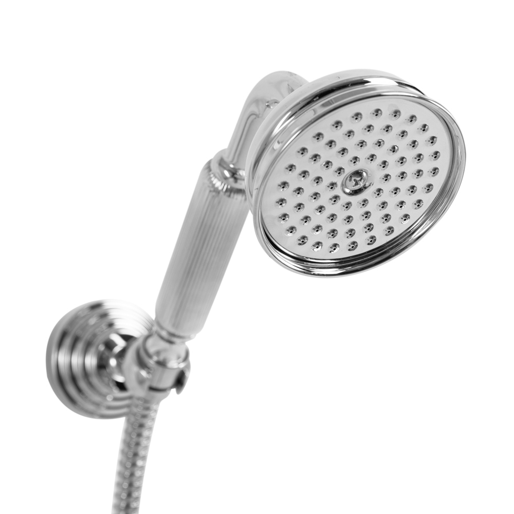 OLIMP-CD-01-L Душевая стойка со смесителем для верхнего и ручного душа, исполнение хром - Gidratop.ru изображение