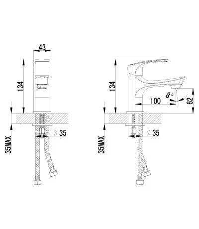 Смеситель Lemark plus Shape LM1706C для раковины - Gidratop.ru изображение