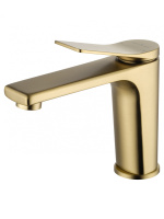 Смеситель для раковины WONZON & WOGHAND, Брашированное золото (WW-XH-012-BG) - Gidratop.ru изображение