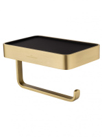 Держатель для туалетной бумаги с полкой WONZON & WOGHAND ROMA, Бронза (WW-7236) - Gidratop.ru изображение