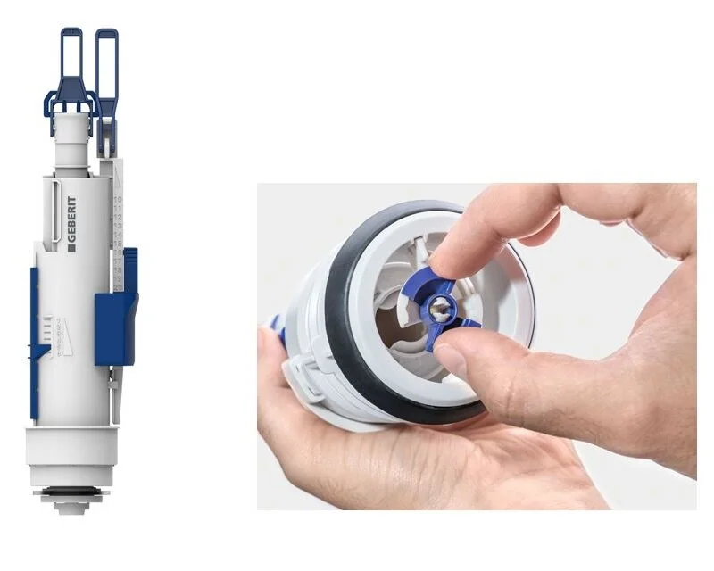 Инсталляция Geberit Duofix Delta для унитаза крепежом и с кнопкой Delta 30 хром, 458.163.21.1 - Gidratop.ru изображение