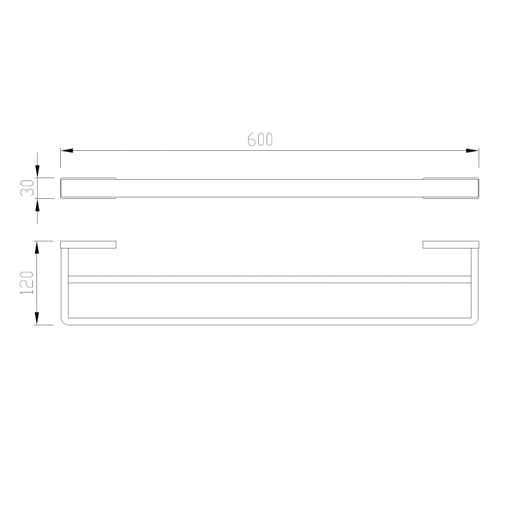 Полотенцедержатель двойной ABBER Westen AA1757G золото матовое - Gidratop.ru изображение