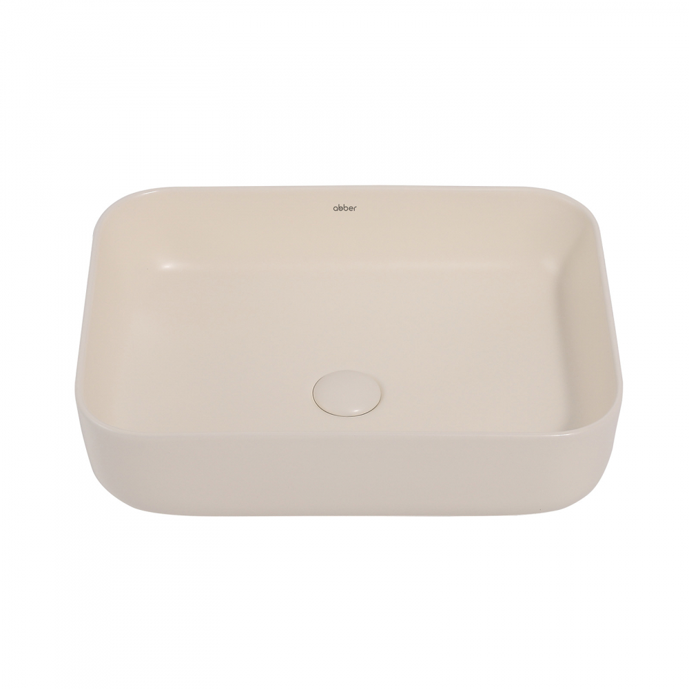 Раковина накладная ABBER Rechteck AC2202MBE светло-бежевая матовая - Gidratop.ru изображение