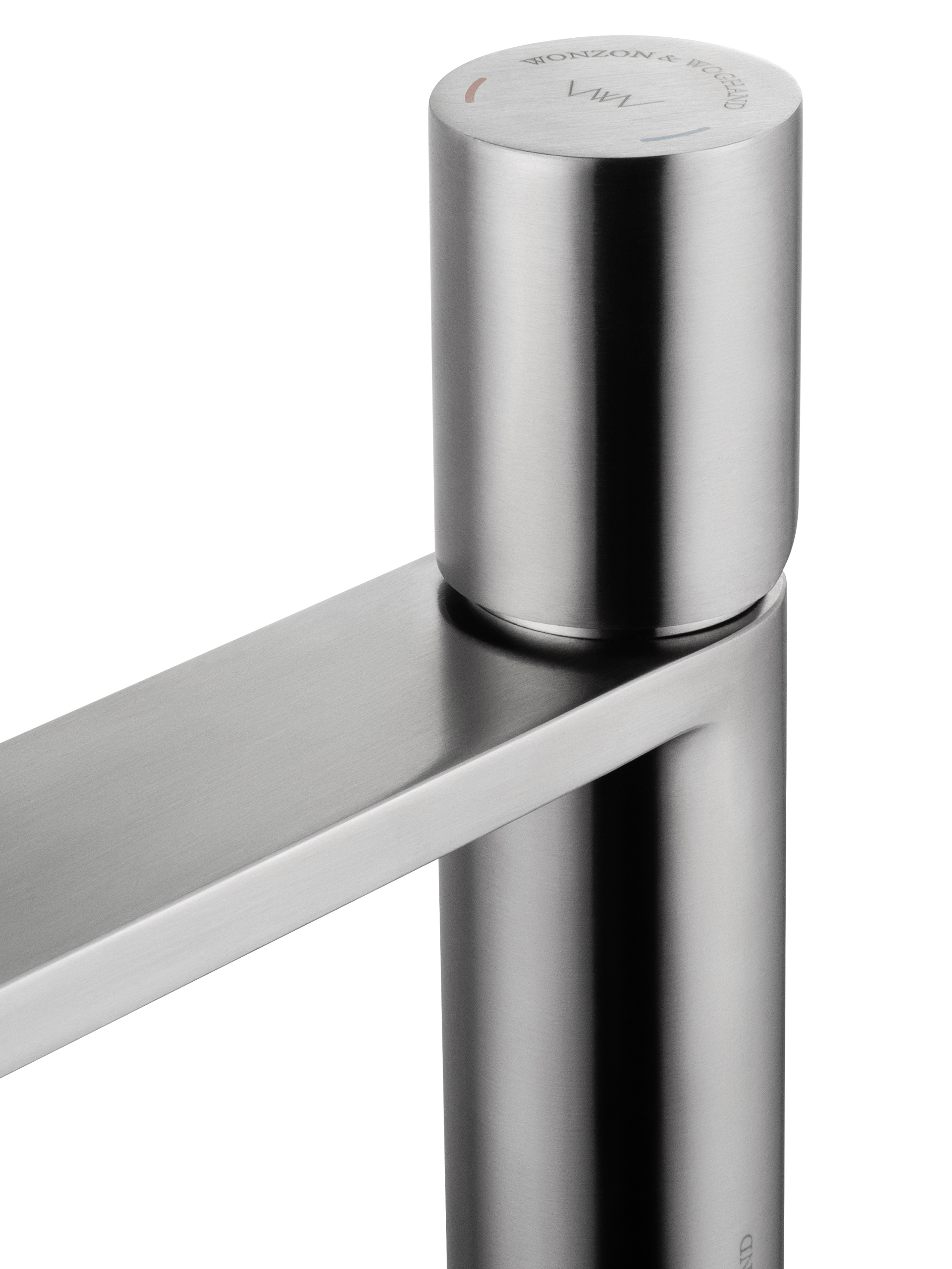 Смеситель для раковины WONZON & WOGHAND,  Брашированный никель (WW-101-BS) - Gidratop.ru изображение