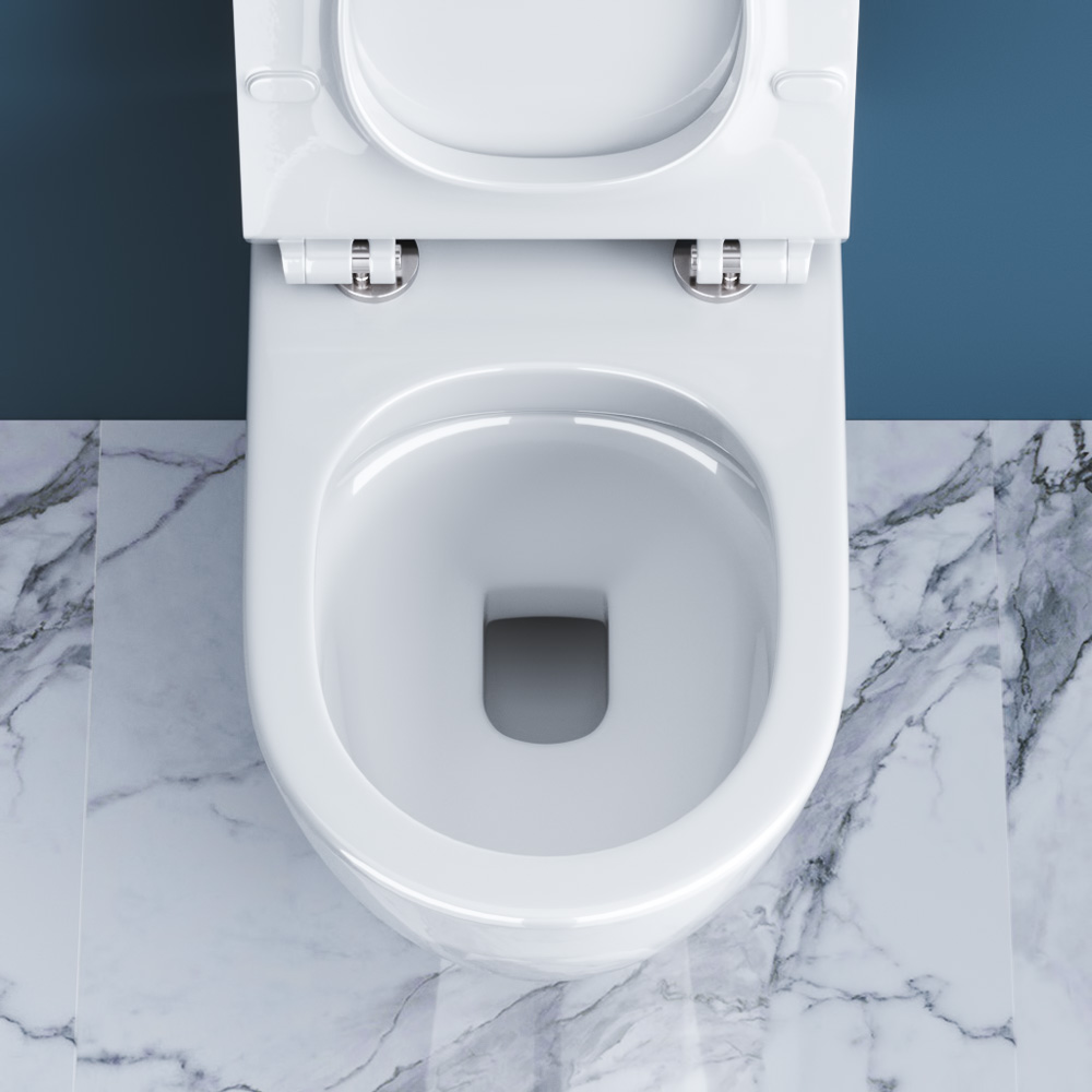 Унитаз приставной безободковый BelBagno SFERA-R BB2141CBR/BB2111SC - Gidratop.ru изображение