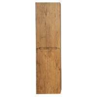 ETNA Шкаф подвесной с двумя распашными дверцами с доводчиками, с двумя полками, левосторонний, Rovere Nature, 400x300x1500, ETNA-1500-2A-SC-RN-P-L - Gidratop.ru изображение