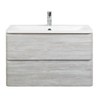 ALBANO База под раковину подвесная с двумя выкатными ящиками, Rovere Vintage Bianco, 1000x450x500, ALBANO-1000-2C-SO-RVB - Gidratop.ru изображение