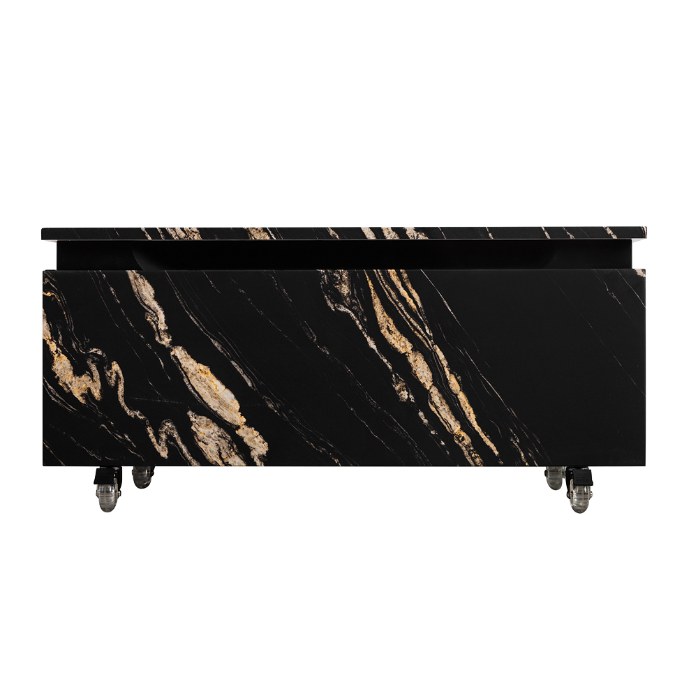 SLIDER Тумба с одним выкатным ящиком, черный Фьюжн, 796x476x300, SLIDER-800-1C-PI-NF-P - Gidratop.ru изображение