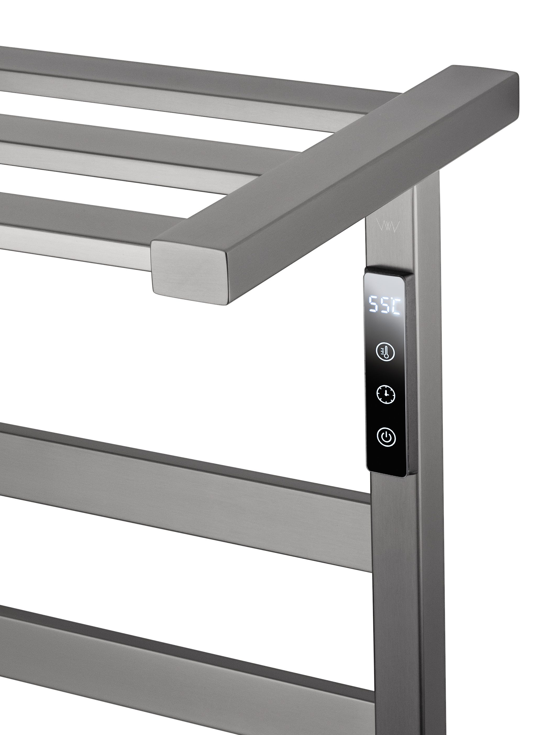 Полотенцесушитель электрический WONZON & WOGHAND FRANKFURT, Темный графит (WW-1029-GM) - Gidratop.ru изображение