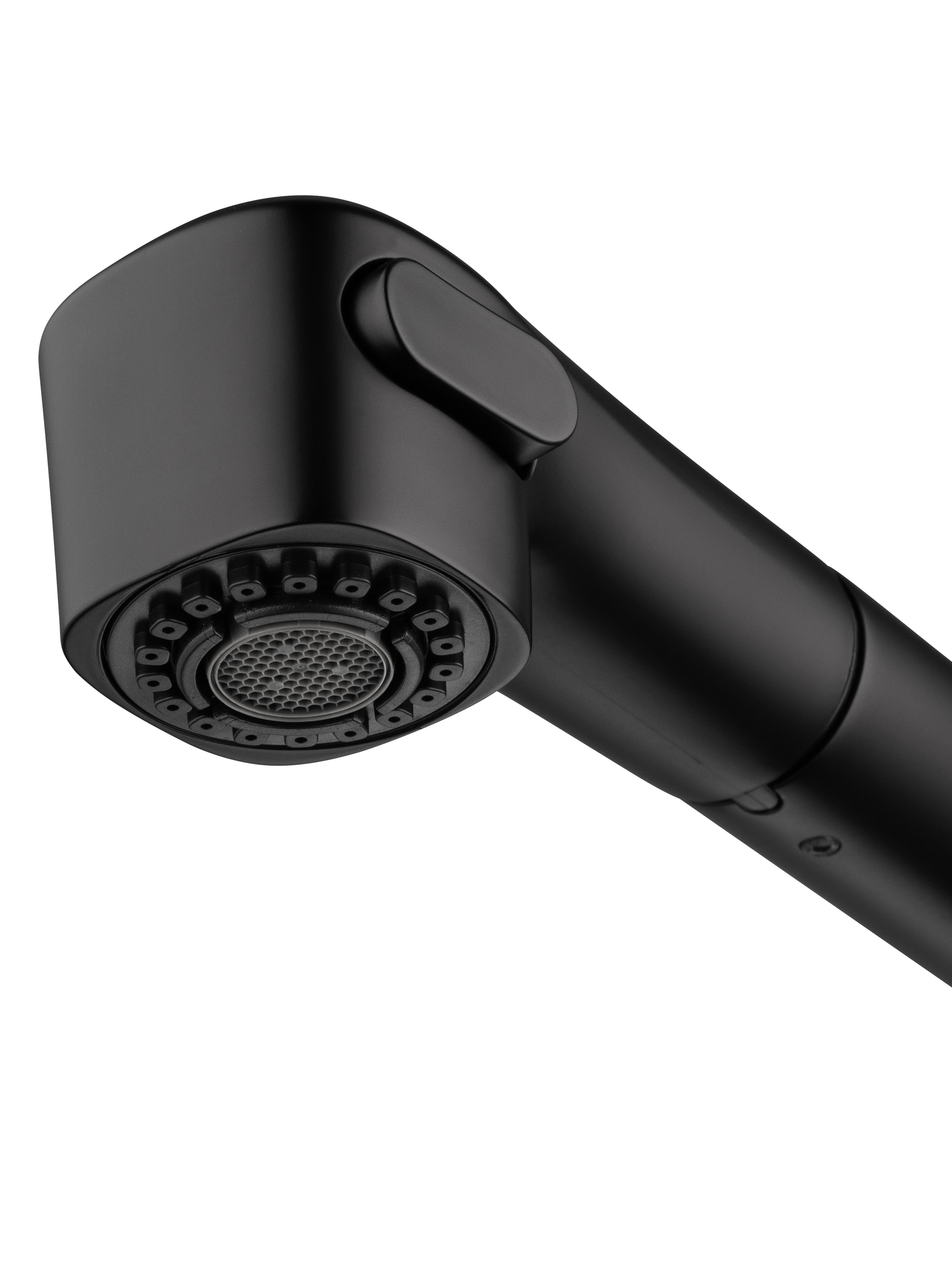 Смеситель для кухни с выдвижным изливом WONZON & WOGHAND, Черный матовый (WW-88439008A-MB) - Gidratop.ru изображение