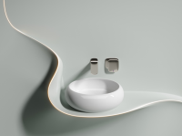 Умывальник чаша накладная круглая Element 360x360x120мм - Gidratop.ru изображение