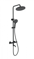 Душевая система с термостатом WONZON & WOGHAND INN 3, Черный матовый (WW-B3065-T1-MB)