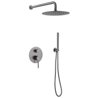 Душевая система ABBER Emotion AF8818NG скрытого монтажа без излива, никель - Gidratop.ru изображение