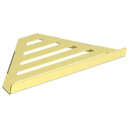 Полка для ванной угловая WONZON & WOGHAND, Брашированное золото (WW-6132-BG) - Gidratop.ru изображение