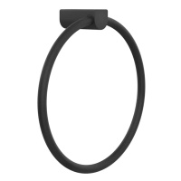 GESSI Rilievo полотенцедержатель кольцевой, цвет: nero XL - Gidratop.ru изображение