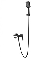 Смеситель для ванны с душем WONZON & WOGHAND DIAMOND, Черный матовый (WW-88639011-MB) - Gidratop.ru изображение