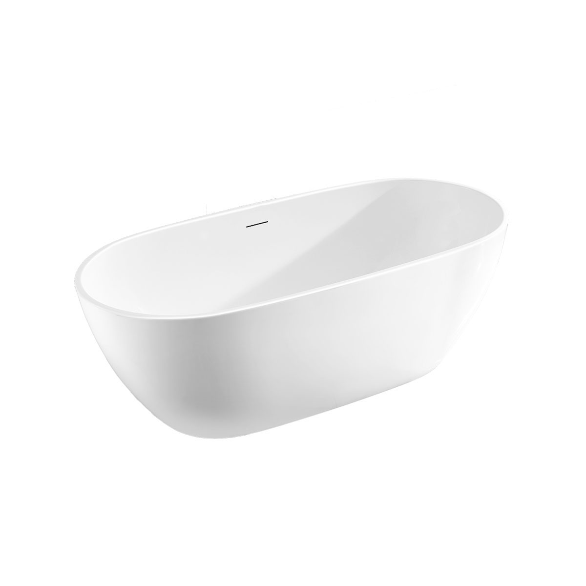 Ванна акриловая Vincea VBT-408-1800, 1800*815*580, цвет белый, щелевой перелив - Gidratop.ru изображение