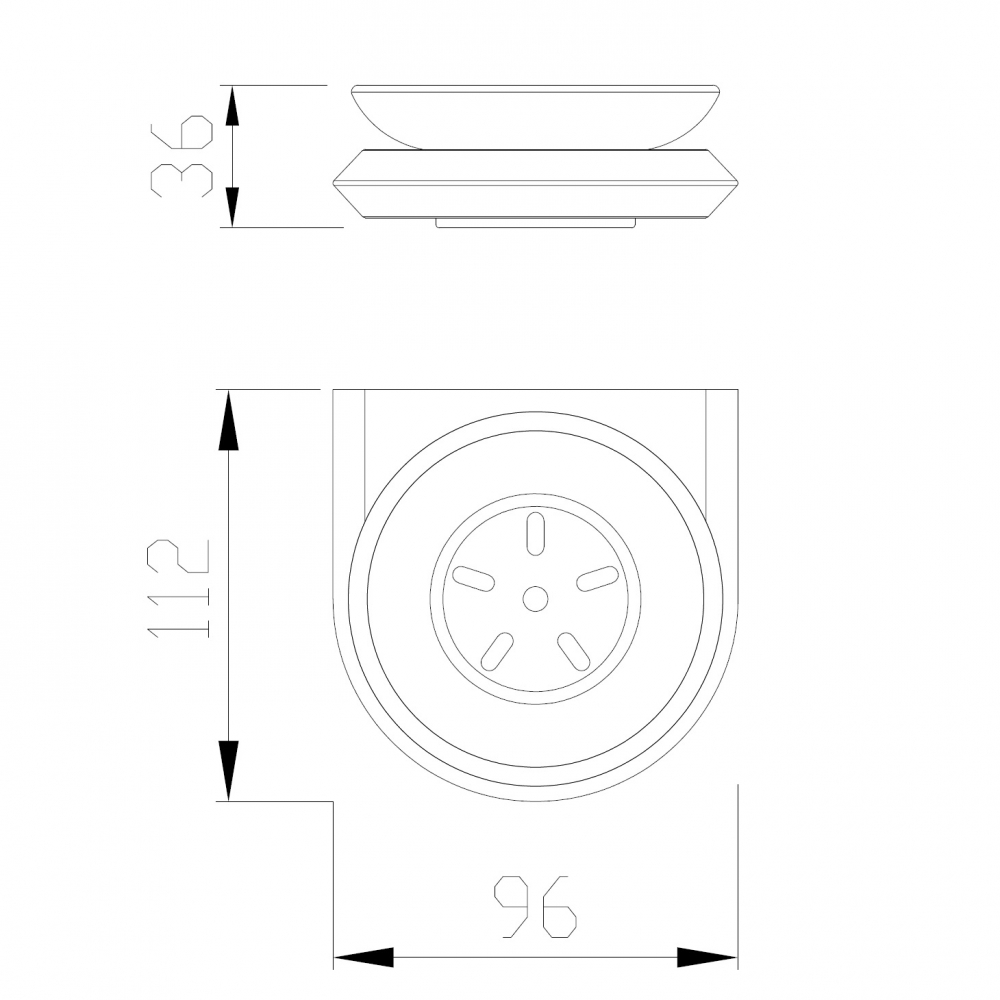 Мыльница ABBER Nord AA1558 хром - Gidratop.ru изображение