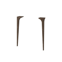 Ножки для шкафчика, комплект 2 штуки, высота 47 см, дерево 40321 Noce - Gidratop.ru изображение