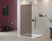 душевая перегородка CEZARES LIBERTA-L-2-100-120-BR-NERO