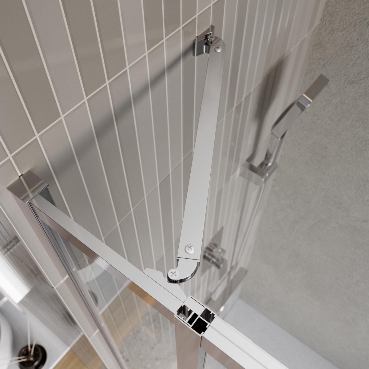 Душевой уголок BelBagno LUCE-AH-22-120/100-C-Cr - Gidratop.ru изображение