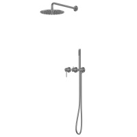 Душевая система ABBER Wasser Kreis 316 AF8118BGG скрытого монтажа без излива, оружейная сталь брашированная - Gidratop.ru изображение