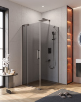 Душевой уголок CEZARES SLIDER-AH-1-90-80/90-GRIGIO-GM - Gidratop.ru изображение