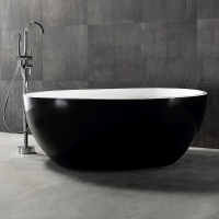 Акриловая ванна ABBER AB9279MB черная матовая