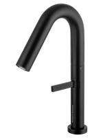 Смеситель для раковины высокий WONZON & WOGHAND, Черный матовый (WW-6068-MB) - Gidratop.ru изображение