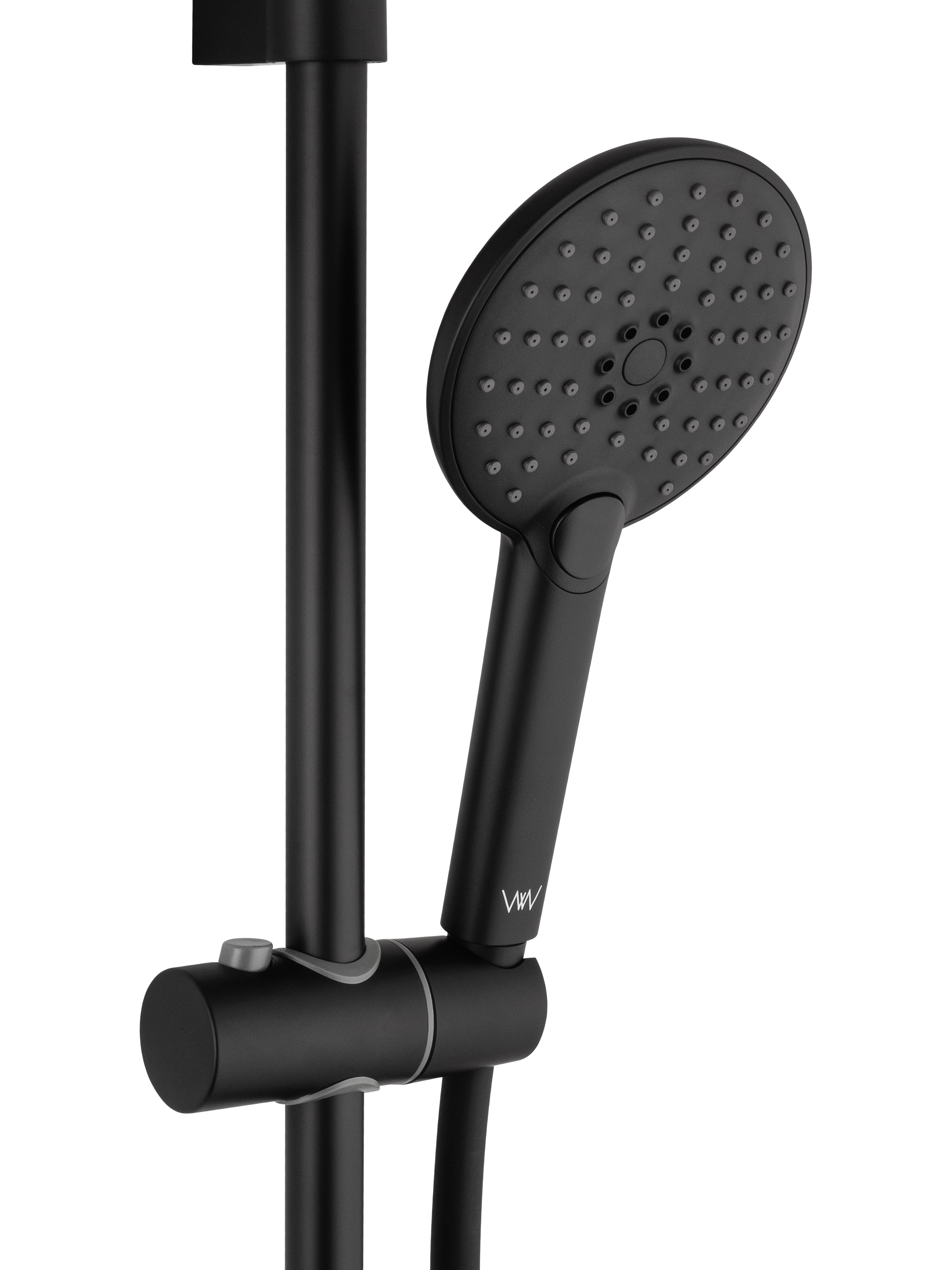 Смеситель для ванны с душевым гарнитуром WONZON & WOGHAND ALFA, Черный матовый (WW-AE3201-MB) - Gidratop.ru изображение