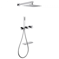 Душевая система ABBER Rund AF8750 скрытого монтажа с изливом, термостат, хром - Gidratop.ru изображение