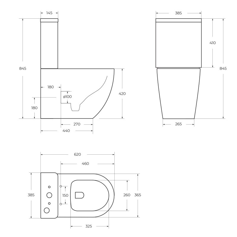 Унитаз-компакт безободковый BelBagno AMANDA BB051CPR/BB051T/BB076SC - Gidratop.ru изображение