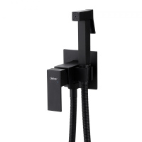 Смеситель ABBER Daheim AF8226B с гигиеническим душем, черный матовый - Gidratop.ru изображение