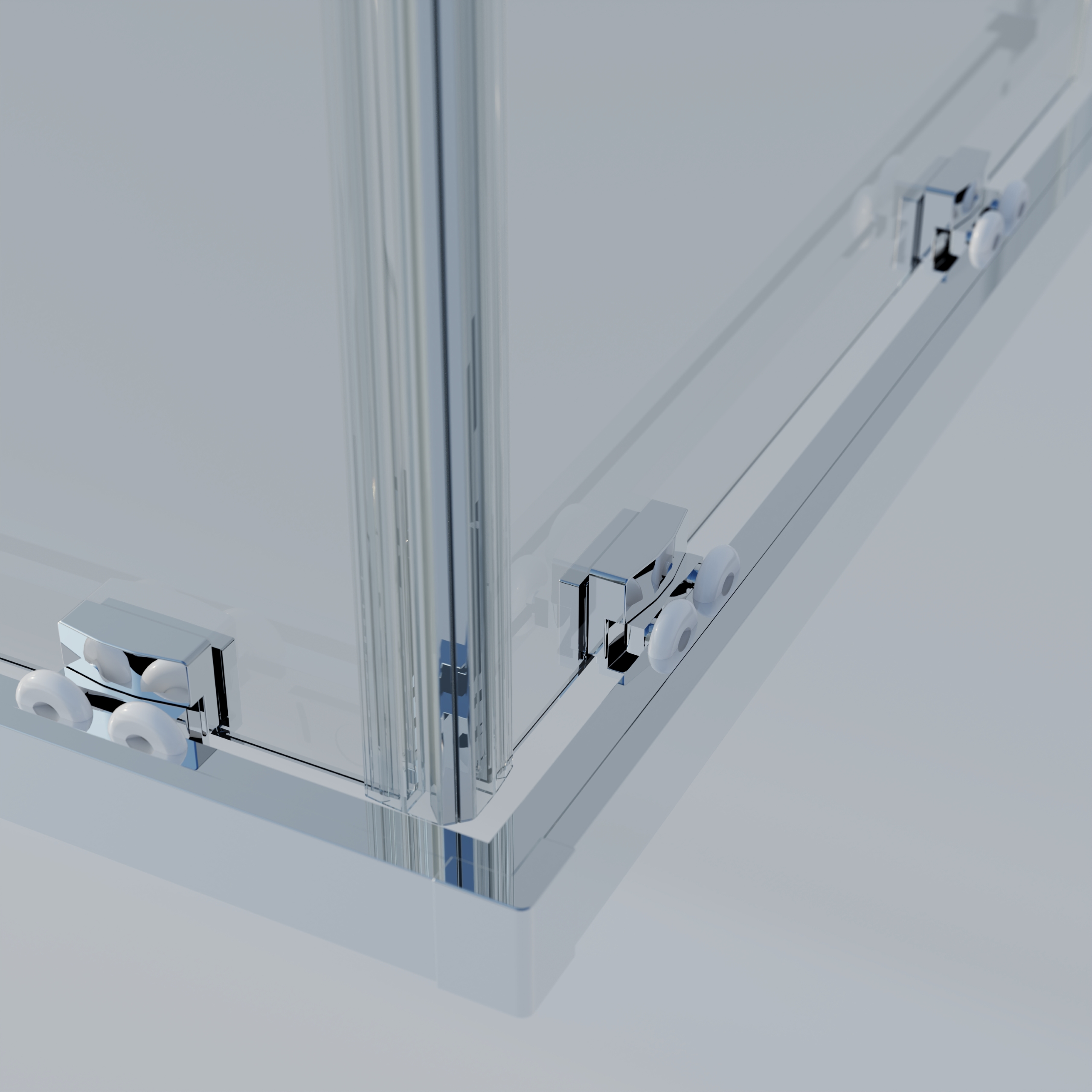 Душевой уголок Rapid-N VSS-3RN1112E10CL, (1000-1100)x(1100-1200), хром, стекло прозрачное - Gidratop.ru изображение