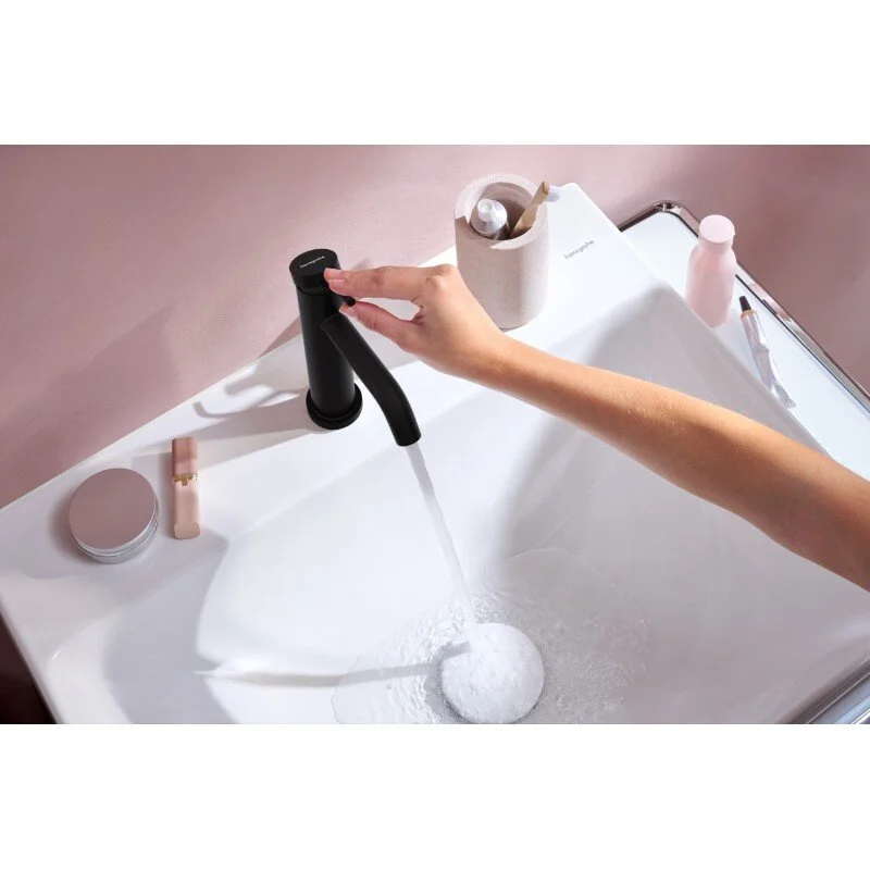 Смеситель для раковины Hansgrohe Tecturis S 73312670, цвет черный матовый - Gidratop.ru изображение
