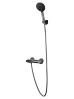 Смеситель для душа с встроенным изливом WONZON & WOGHAND MUSE Corno, Темный графит (WW-A30902-BGG) - Gidratop.ru изображение