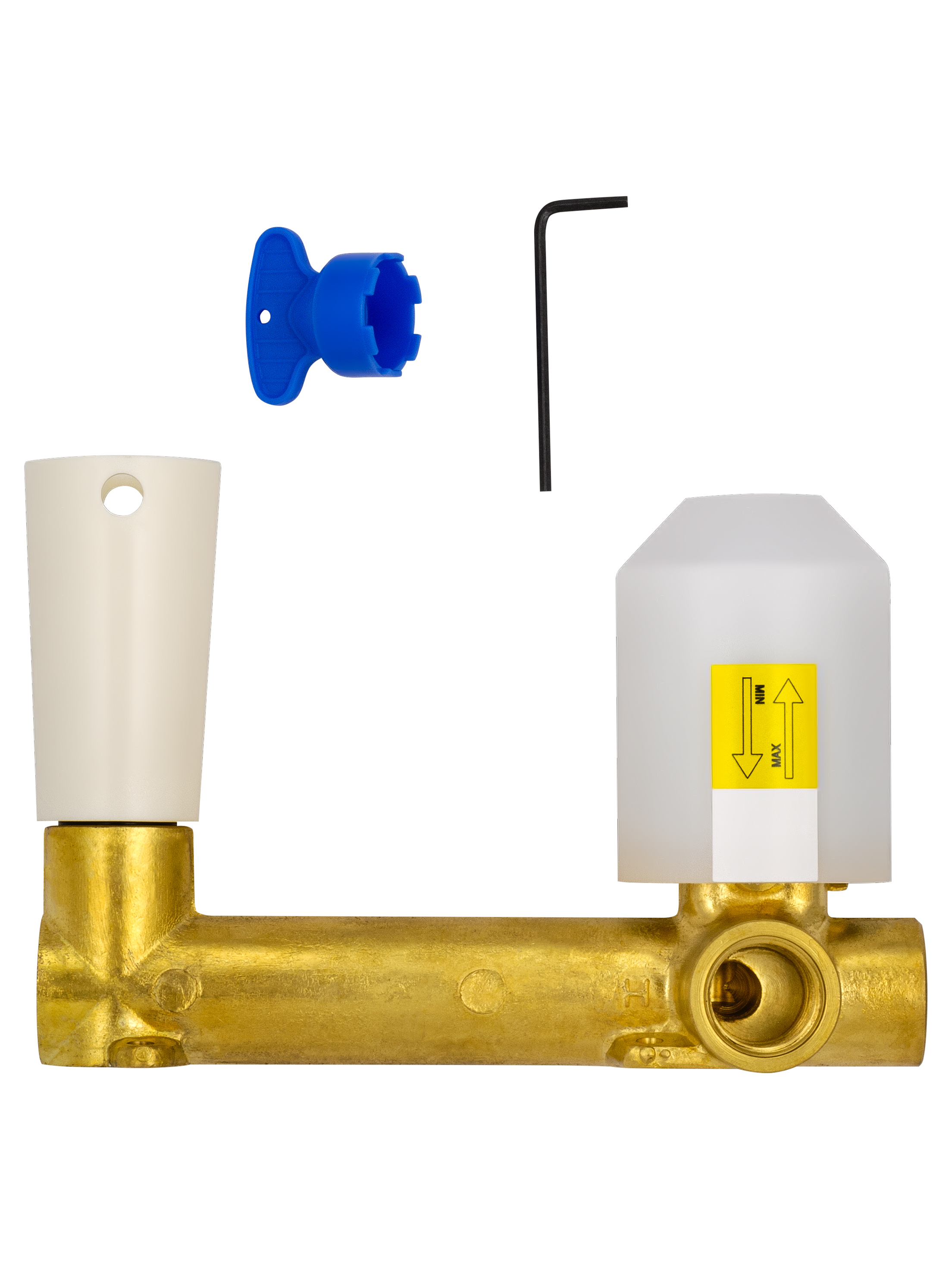 Смеситель для раковины встраиваемый WONZON & WOGHAND SHARK, Хром (WW-481701-CR) - Gidratop.ru изображение