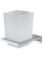 Стакан для зубных щеток с держателем WONZON & WOGHAND ECLIPSE, Хром (WW-9121-CR) - Gidratop.ru изображение