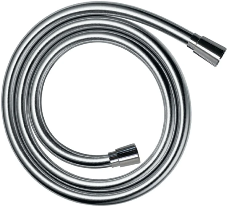 Душевой гарнитур Hansgrohe Croma Select S Vario 26572400, штанга 90 см, корпус хром, лицевая часть белая - Gidratop.ru изображение